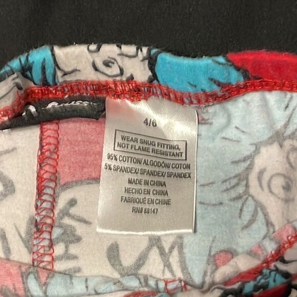 Dr. Seuss Girls Leggings size 4/6 - Picture 2 of 3